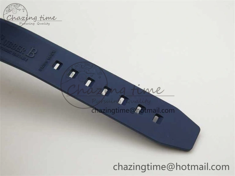 Modern Submariner 40mm White Ceramic 5GF Best Edition Dark Blue Dial on Blue Rubber Strap SA 2486