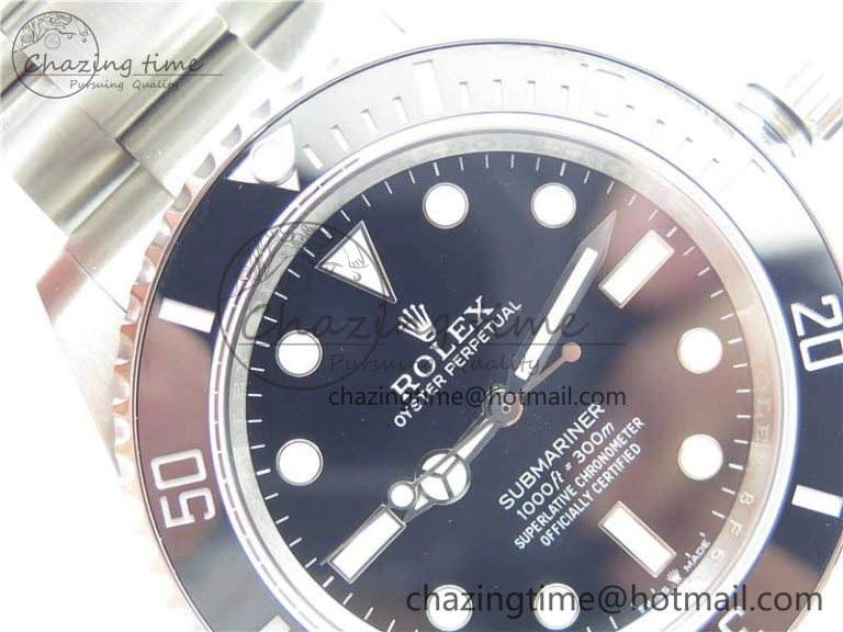 Submariner 41mm 124060 No Date 904L Steel ROF 1:1 Best Edition Black Dial On SS Bracelet A Sophisticated 2798
