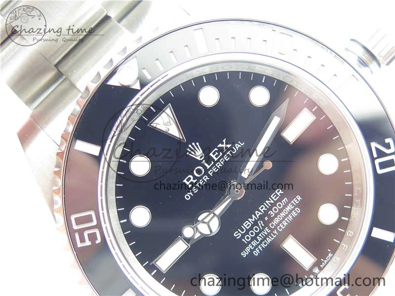 Submariner 41mm 124060 No Date 904L Steel ROF 1:1 Best Edition Black Dial On SS Bracelet A Sophisticated 2798