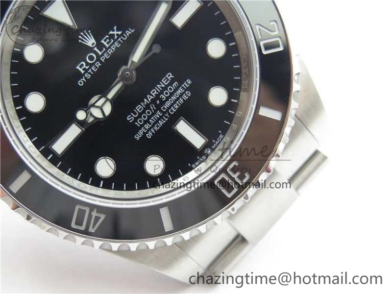 Submariner 41mm 124060 No Date 904L Steel ROF 1:1 Best Edition Black Dial On SS Bracelet A Sophisticated 2798