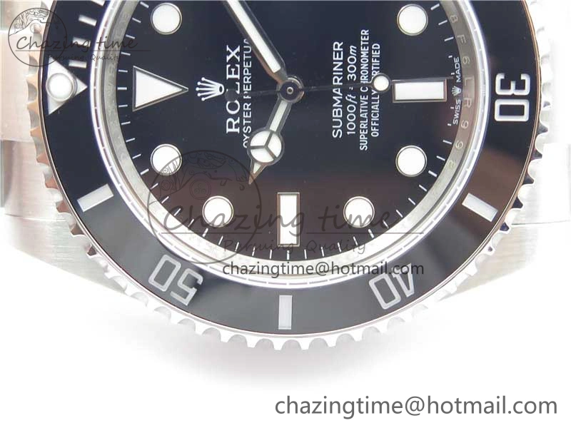 Submariner 41mm 124060 No Date 904L Steel ROF 1:1 Best Edition Black Dial On SS Bracelet A Sophisticated 2798
