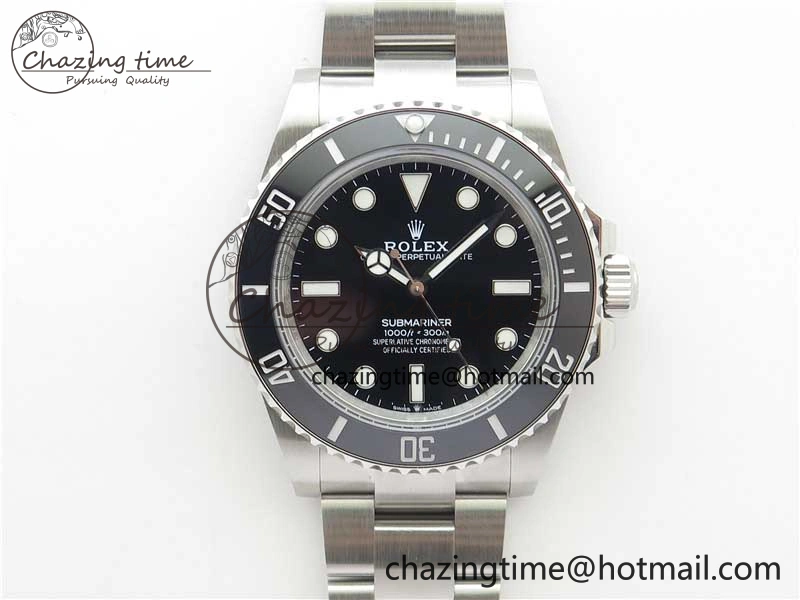 Submariner 41mm 124060 No Date BP Maker Black Dial on SS Bracelet A Sophisticated 2632