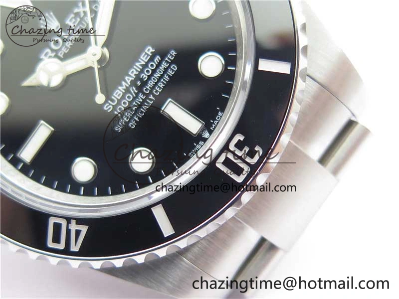 Submariner 41mm 124060 No Date BP Maker Black Dial on SS Bracelet A Sophisticated 2632