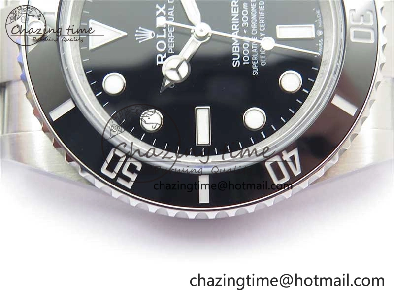 Submariner 41mm 124060 No Date BP Maker Black Dial on SS Bracelet A Sophisticated 2632