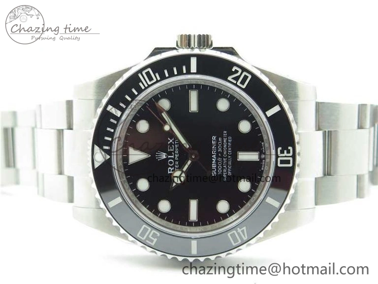 ZeroBulk Submariner 41mm 124060 No Date EWF Black Dial on SS Bracelet A 2764