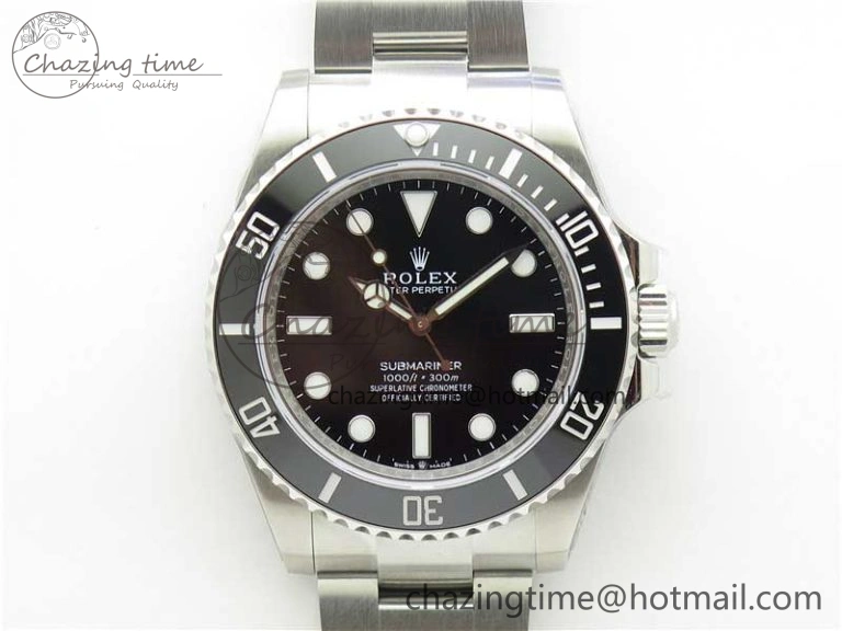 ZeroBulk Submariner 41mm 124060 No Date EWF Black Dial on SS Bracelet A 2764