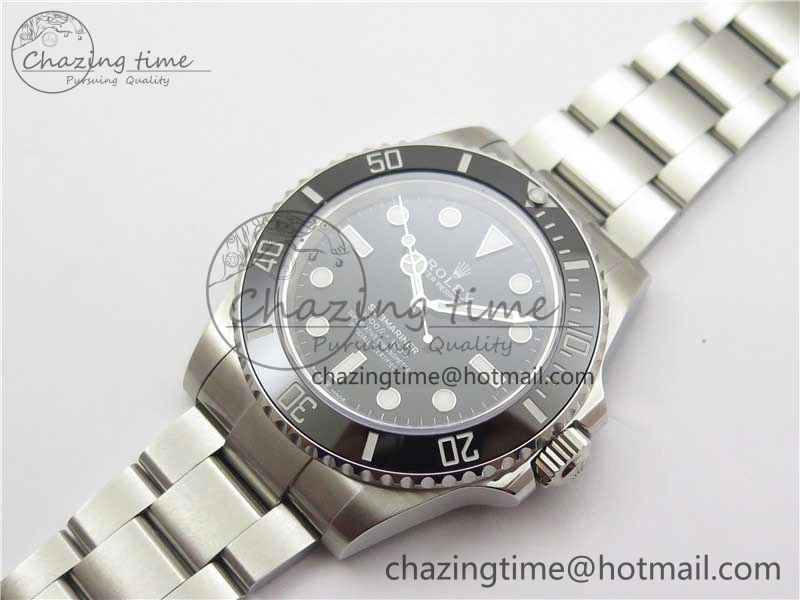 ZeroBulk Submariner 41mm 124060 No Date EWF Black Dial on SS Bracelet A 2764