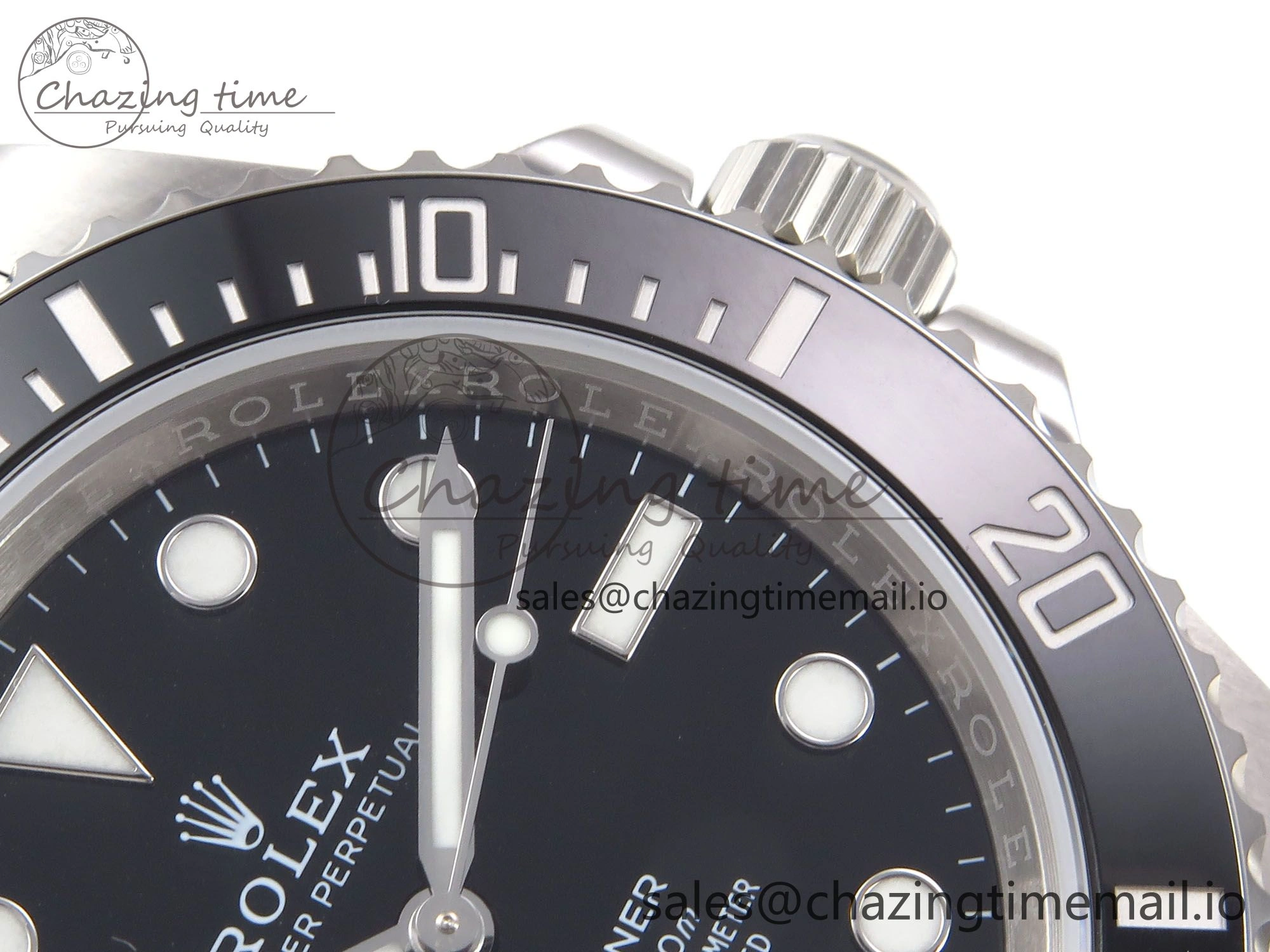 SmartChoice Submariner 41mm 124060 No Date SS EWEF Best Edition Black Dial on SS Bracelet A 965