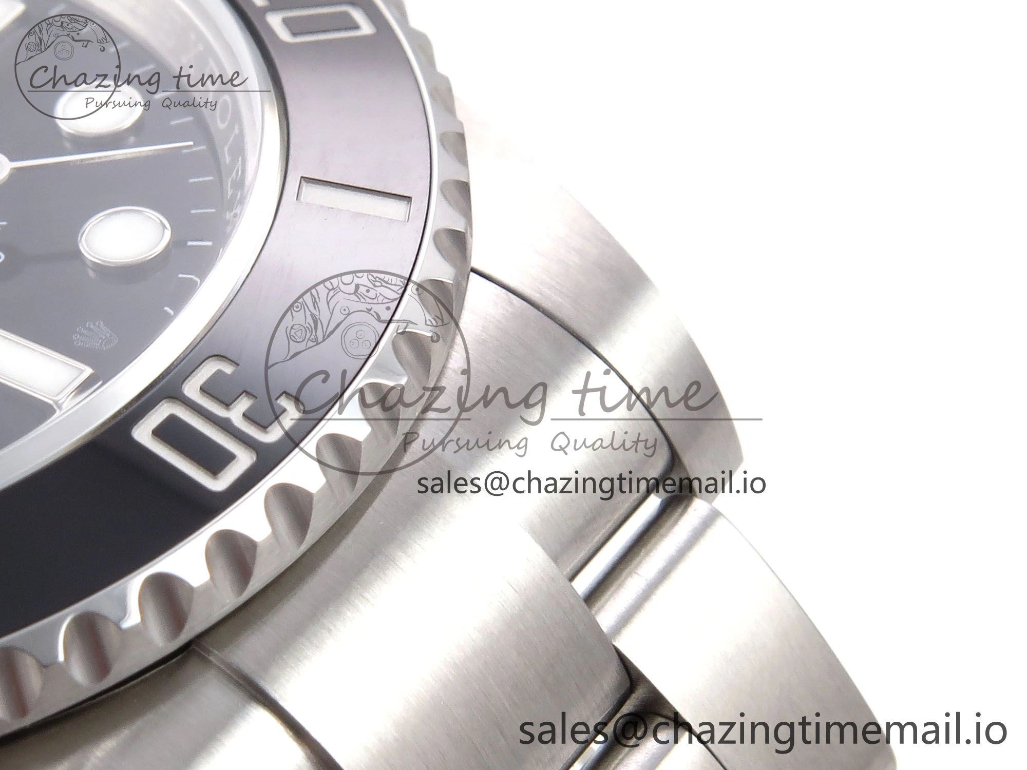 SmartChoice Submariner 41mm 124060 No Date SS EWEF Best Edition Black Dial on SS Bracelet A 965