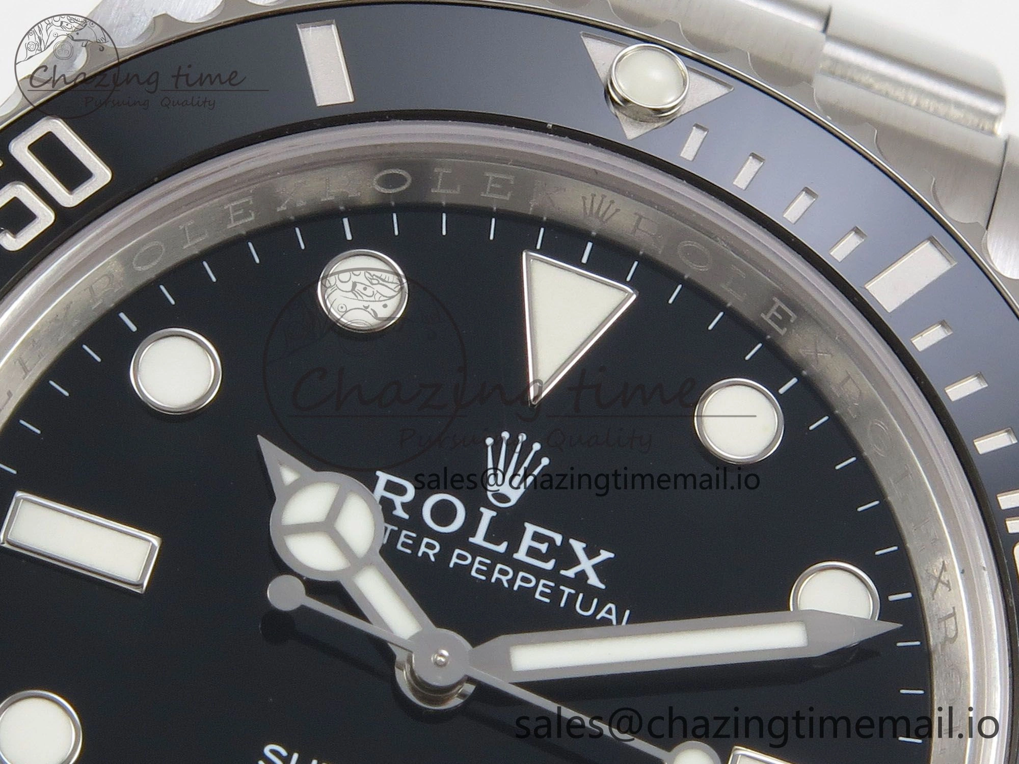 TechFriendly Submariner 41mm 124060 No Date THBF 904L Black Ceramic 1:1 Best Edition on SS Bracelet SH 285