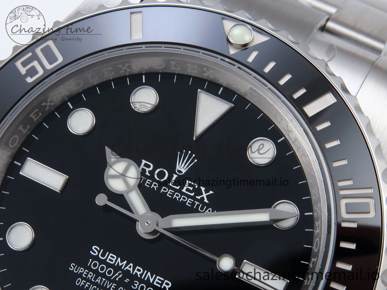 Submariner 41mm 124060 No Date VSF 1:1 Best Edition Black Ceramic on SS Bracelet VS GoodFit 889