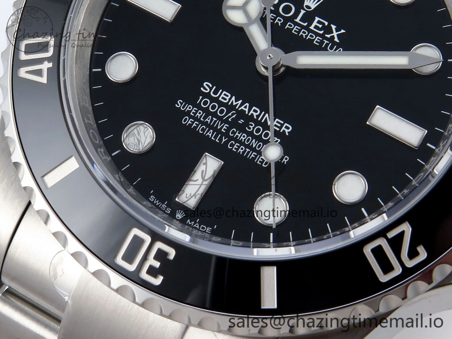 Submariner 41mm 124060 No Date VSF 1:1 Best Edition Black Ceramic on SS Bracelet VS GoodFit 889