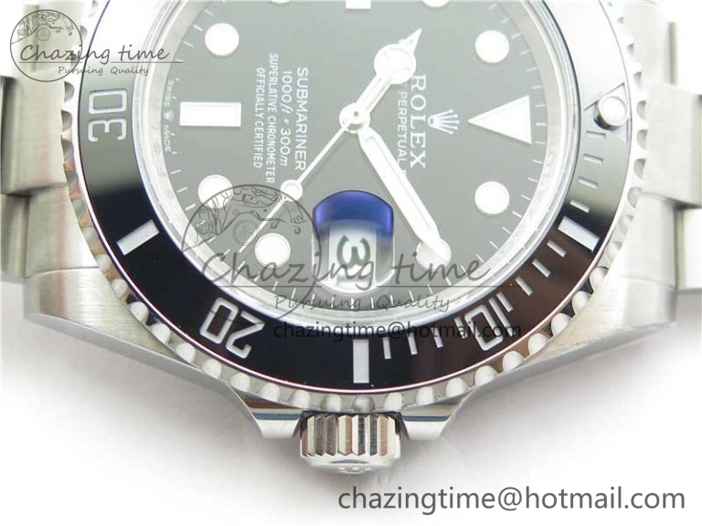 QuickDry Submariner 41mm 126610 LN 904L Steel ROF 1:1 Best Edition Black Dial On SS Bracelet A 2801
