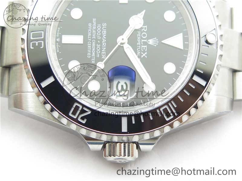 QuickDry Submariner 41mm 126610 LN 904L Steel ROF 1:1 Best Edition Black Dial On SS Bracelet A 2801