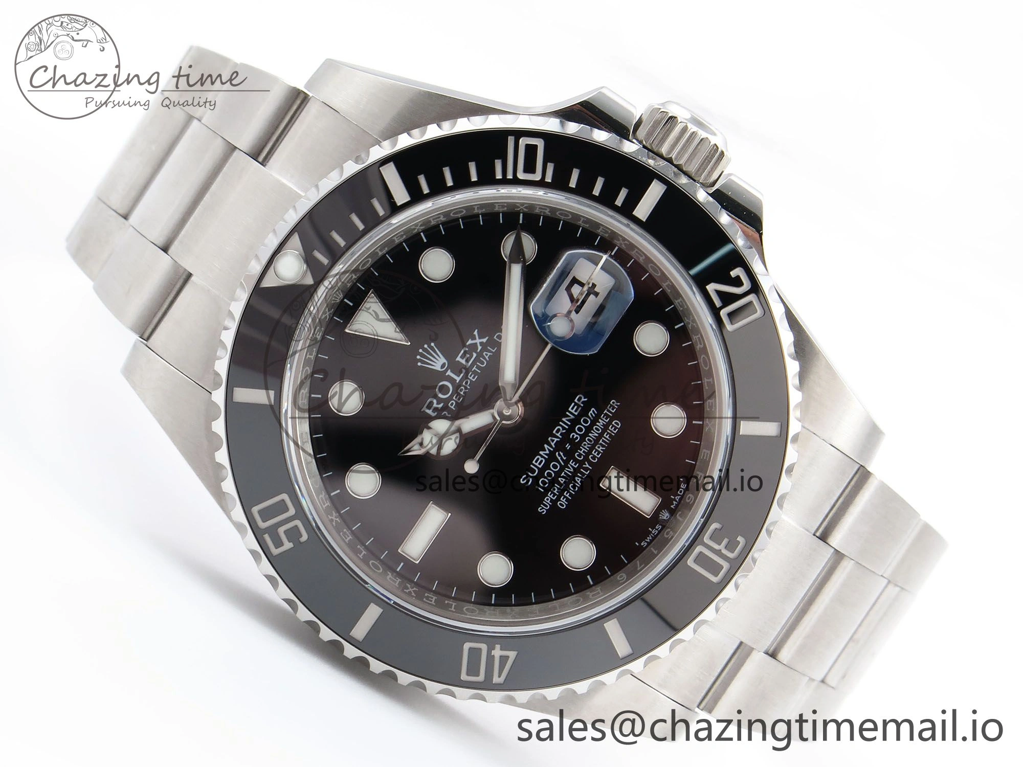 NewStyle Submariner 41mm 126610 LN Black Ceramic EWEF 1:1 Best Edition on Bracelet SH 1038