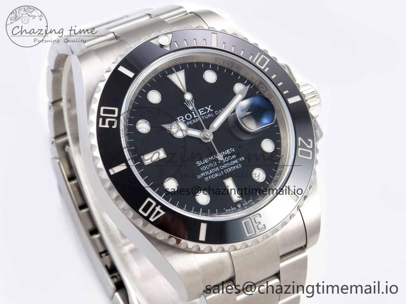 NewStyle Submariner 41mm 126610 LN Black Ceramic EWEF 1:1 Best Edition on Bracelet SH 1038