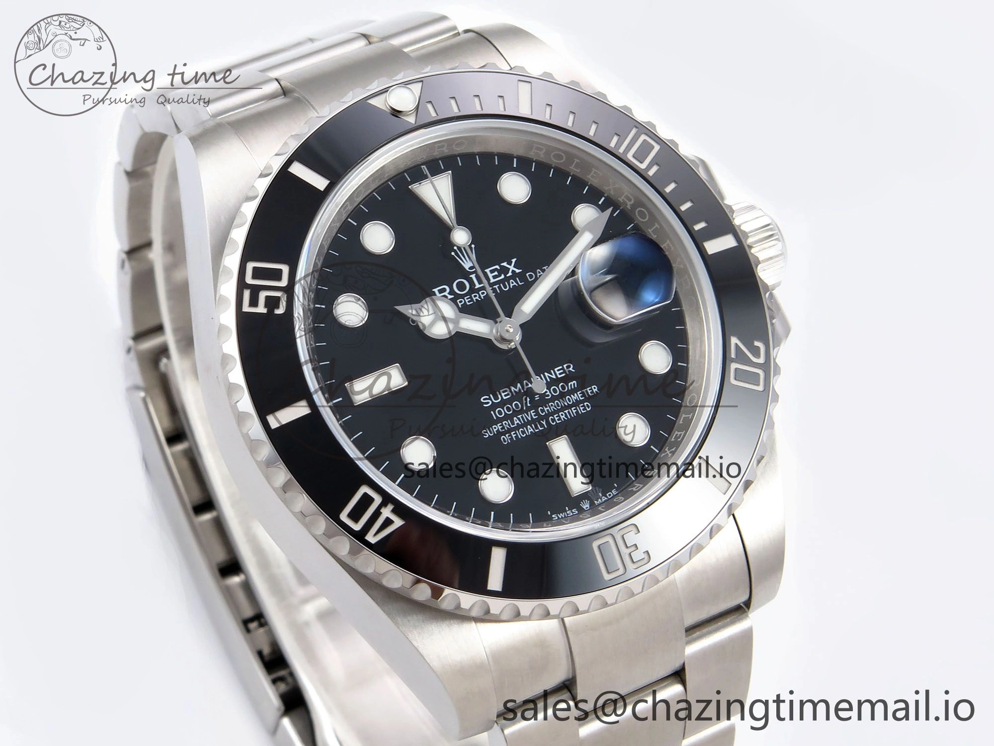 NewStyle Submariner 41mm 126610 LN Black Ceramic EWEF 1:1 Best Edition on Bracelet SH 1038