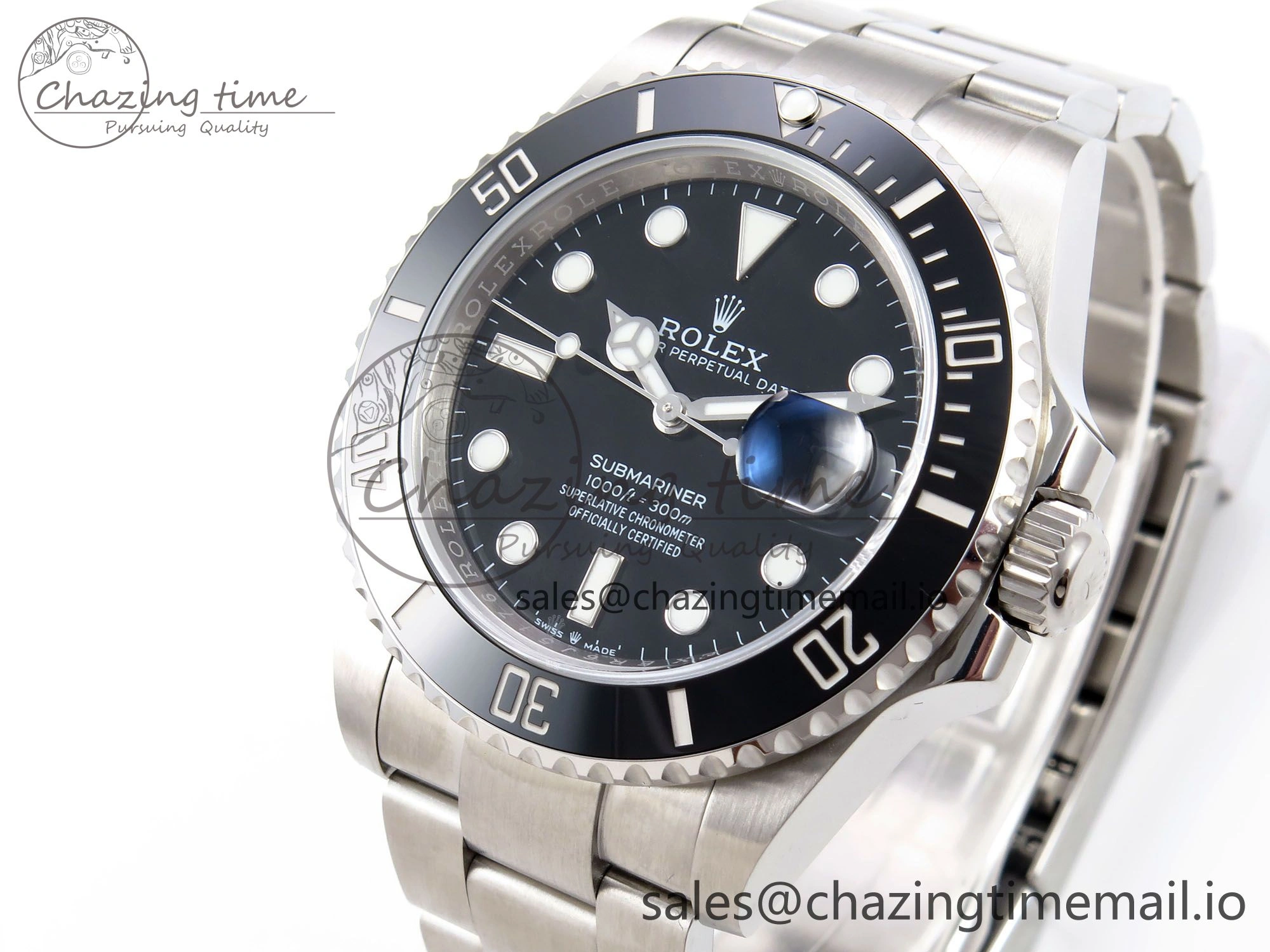 NewStyle Submariner 41mm 126610 LN Black Ceramic EWEF 1:1 Best Edition on Bracelet SH 1038