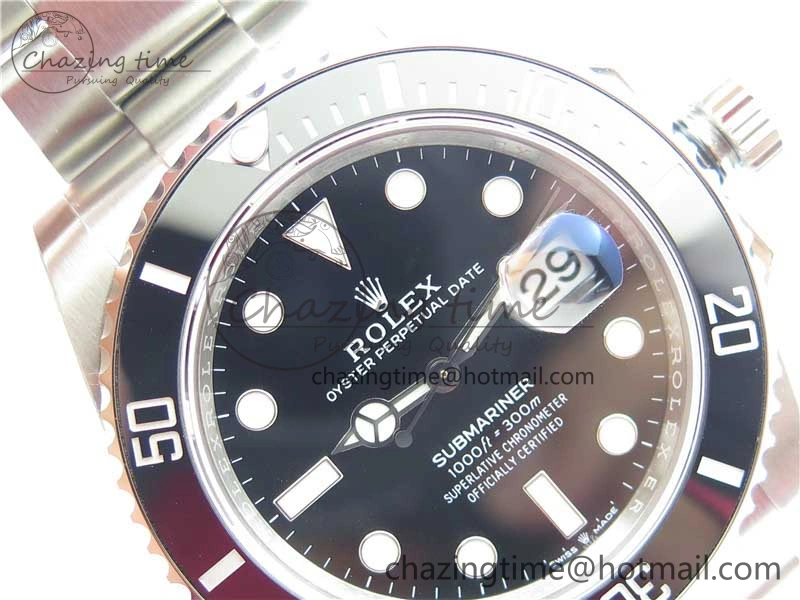 Submariner 41mm 126610 LN Black Ceramic EWF Black Dial on SS Bracelet A Efficient 2767