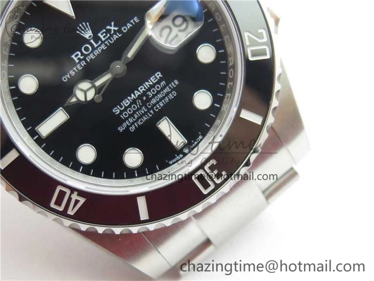 Submariner 41mm 126610 LN Black Ceramic EWF Black Dial on SS Bracelet A Efficient 2767
