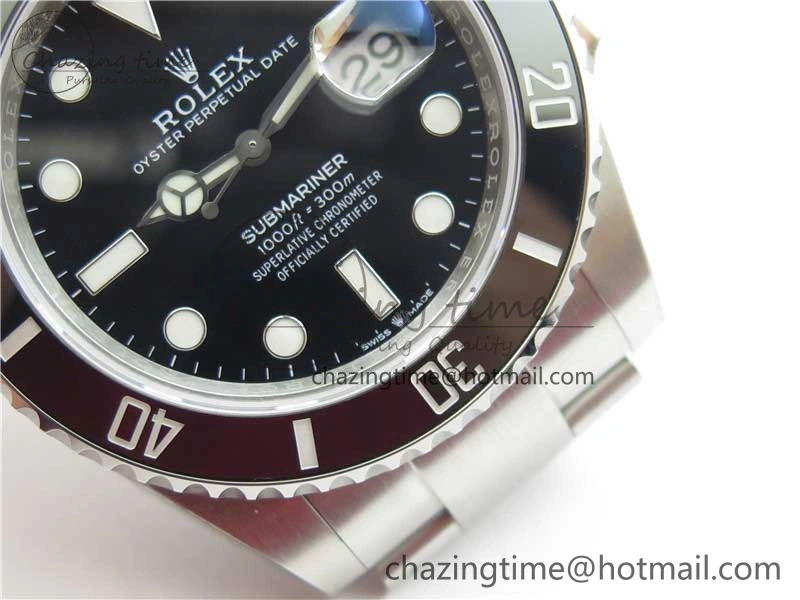 Submariner 41mm 126610 LN Black Ceramic EWF Black Dial on SS Bracelet A Efficient 2767