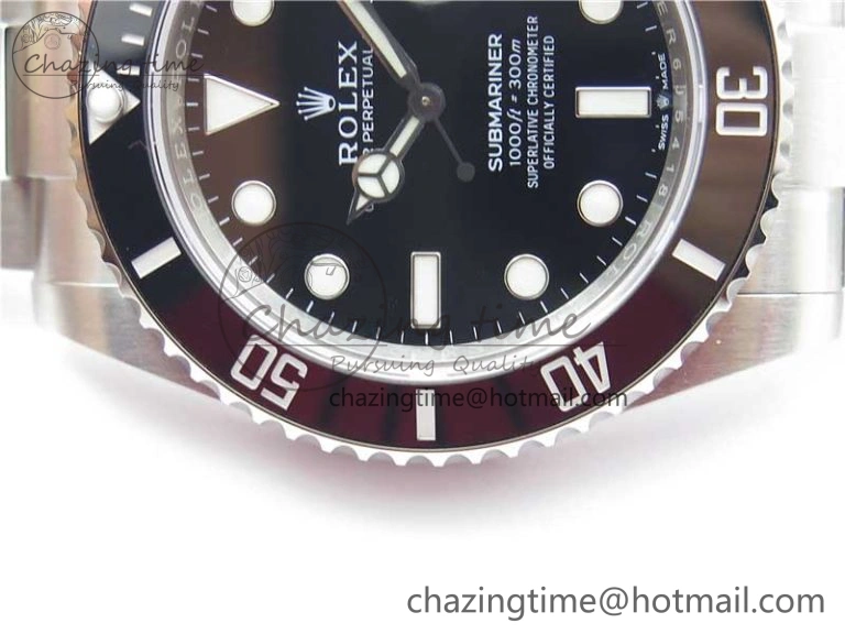 Submariner 41mm 126610 LN Black Ceramic EWF Black Dial on SS Bracelet A Efficient 2767