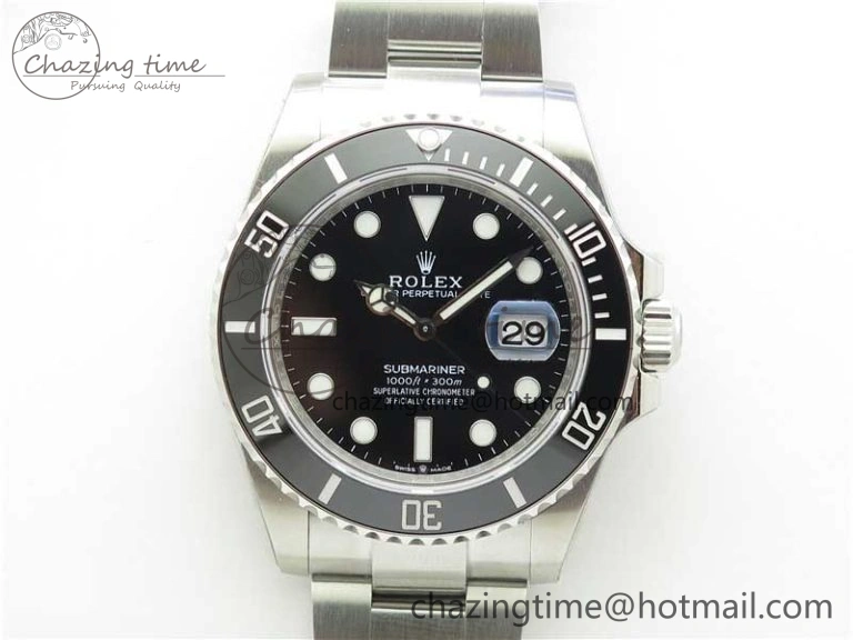 Submariner 41mm 126610 LN Black Ceramic EWF Black Dial on SS Bracelet A Efficient 2767