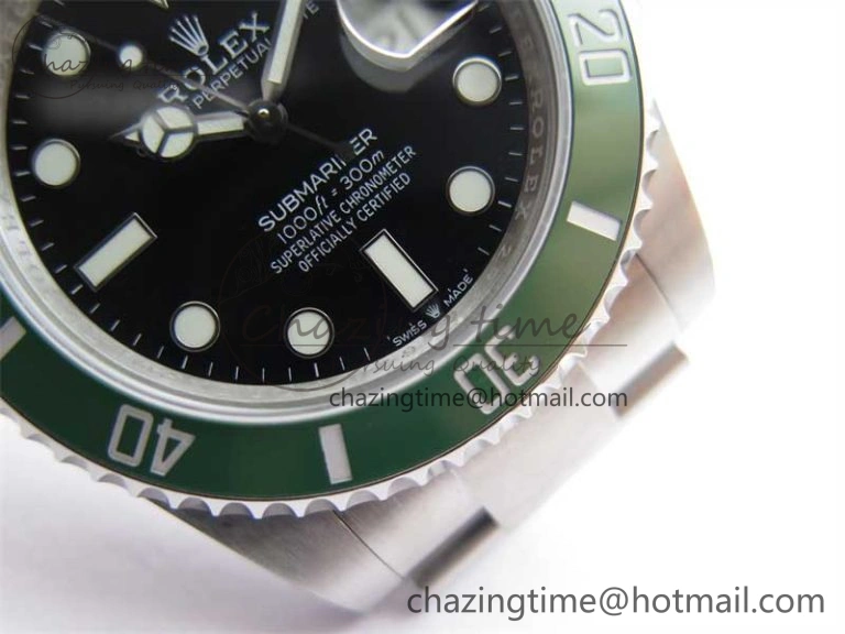 TechFriendly Submariner 41mm 126610 LV Cermit 904L Steel MIF 1:1 Best Edition VR 2461