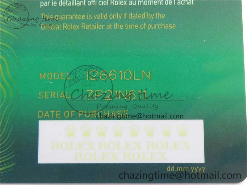 Packable Submariner 41mm 126610 LV Green Ceramic 904L Steel RF 1:1 Best Edition RF 2489