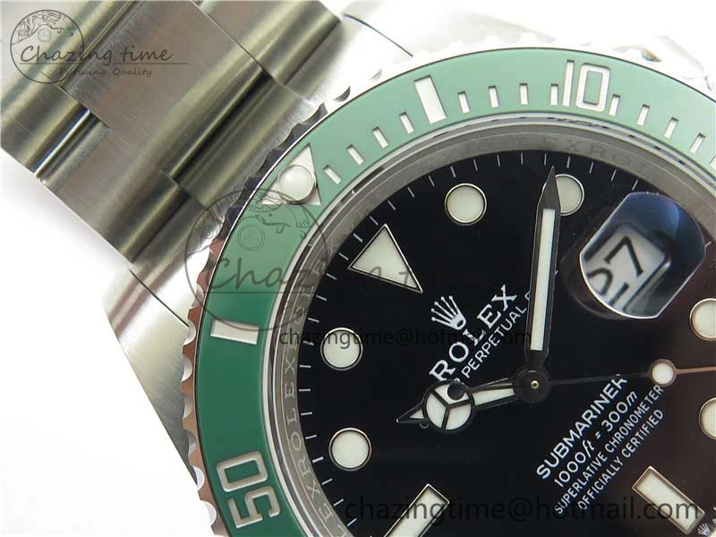 Packable Submariner 41mm 126610 LV Green Ceramic 904L Steel RF 1:1 Best Edition RF 2489
