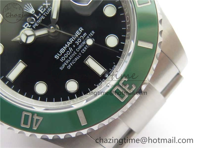 Packable Submariner 41mm 126610 LV Green Ceramic 904L Steel RF 1:1 Best Edition RF 2489