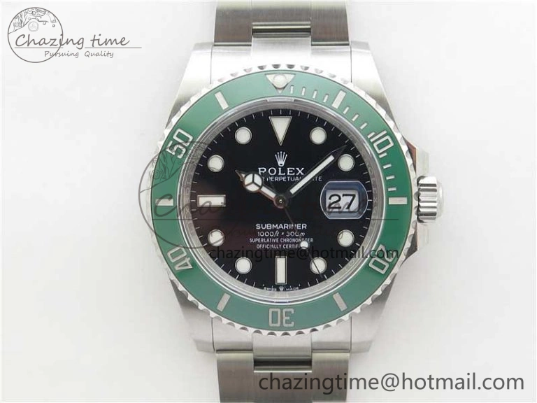 Packable Submariner 41mm 126610 LV Green Ceramic 904L Steel RF 1:1 Best Edition RF 2489