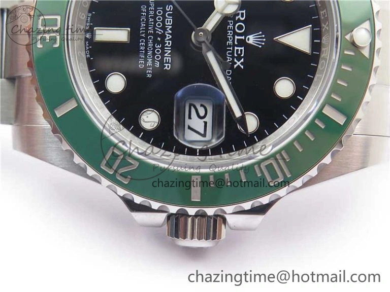 Packable Submariner 41mm 126610 LV Green Ceramic 904L Steel RF 1:1 Best Edition RF 2489