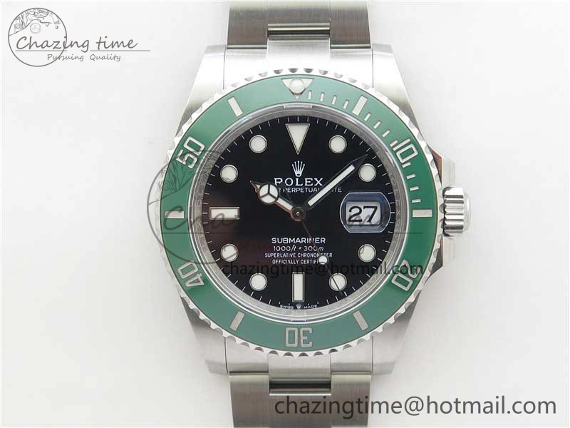 Packable Submariner 41mm 126610 LV Green Ceramic 904L Steel RF 1:1 Best Edition RF 2489