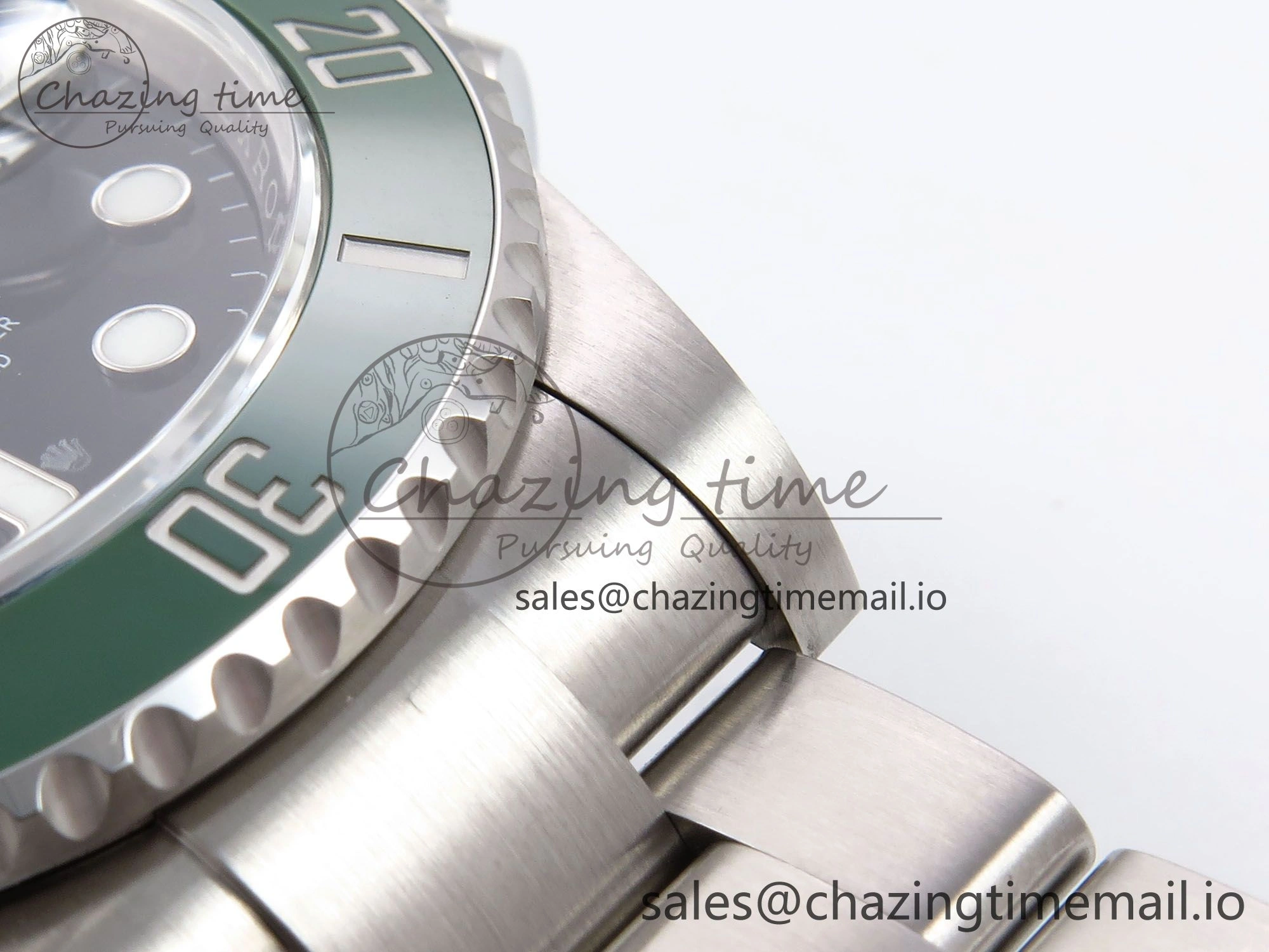 Comfortable Submariner 41mm 126610 LV Green Ceramic EWEF Best Edition on Bracelet SH 1035