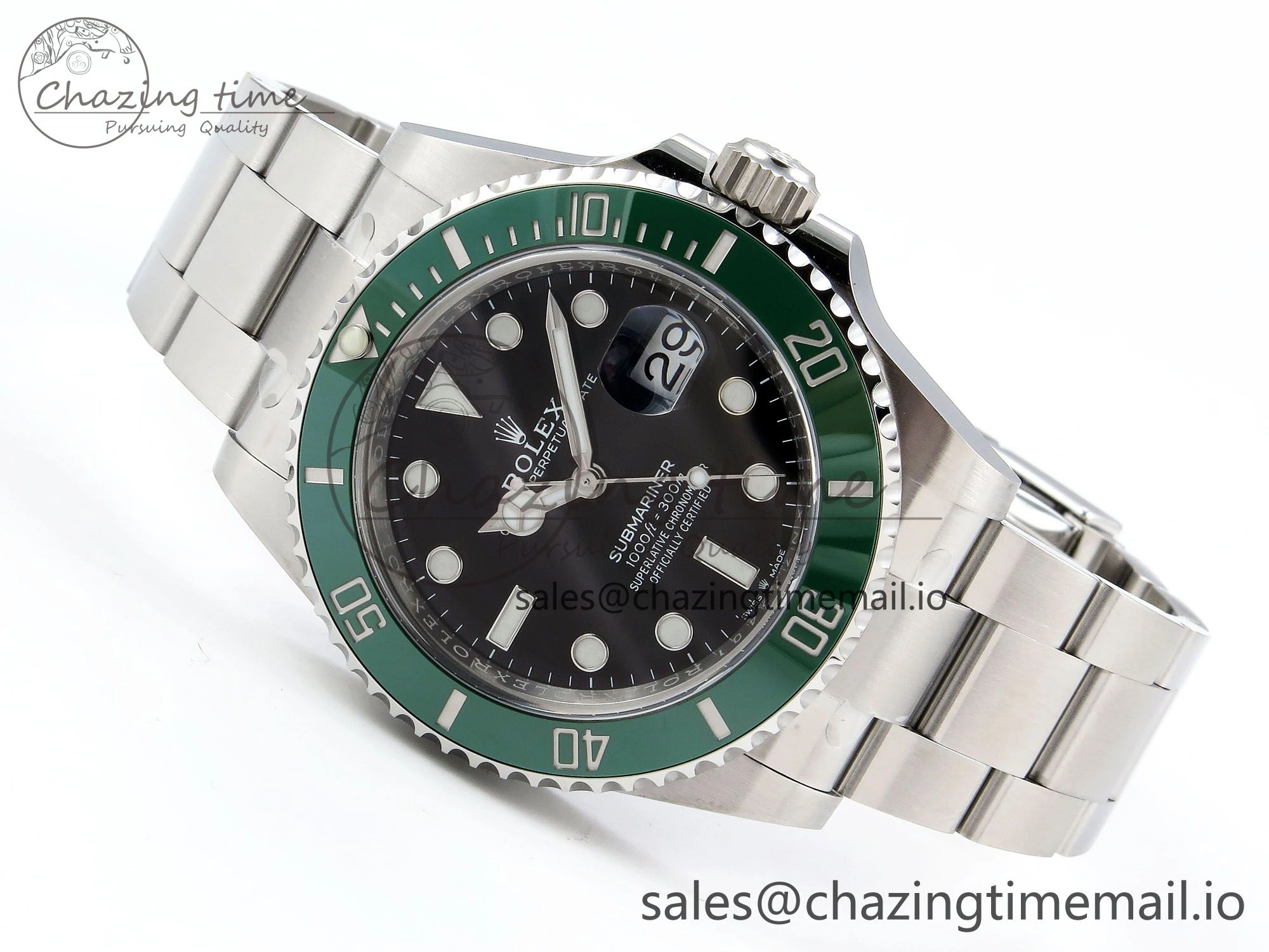 SmartChoice Submariner 41mm 126610 LV Kermit 904L Steel Clean 1:1 Best Edition VR 1555