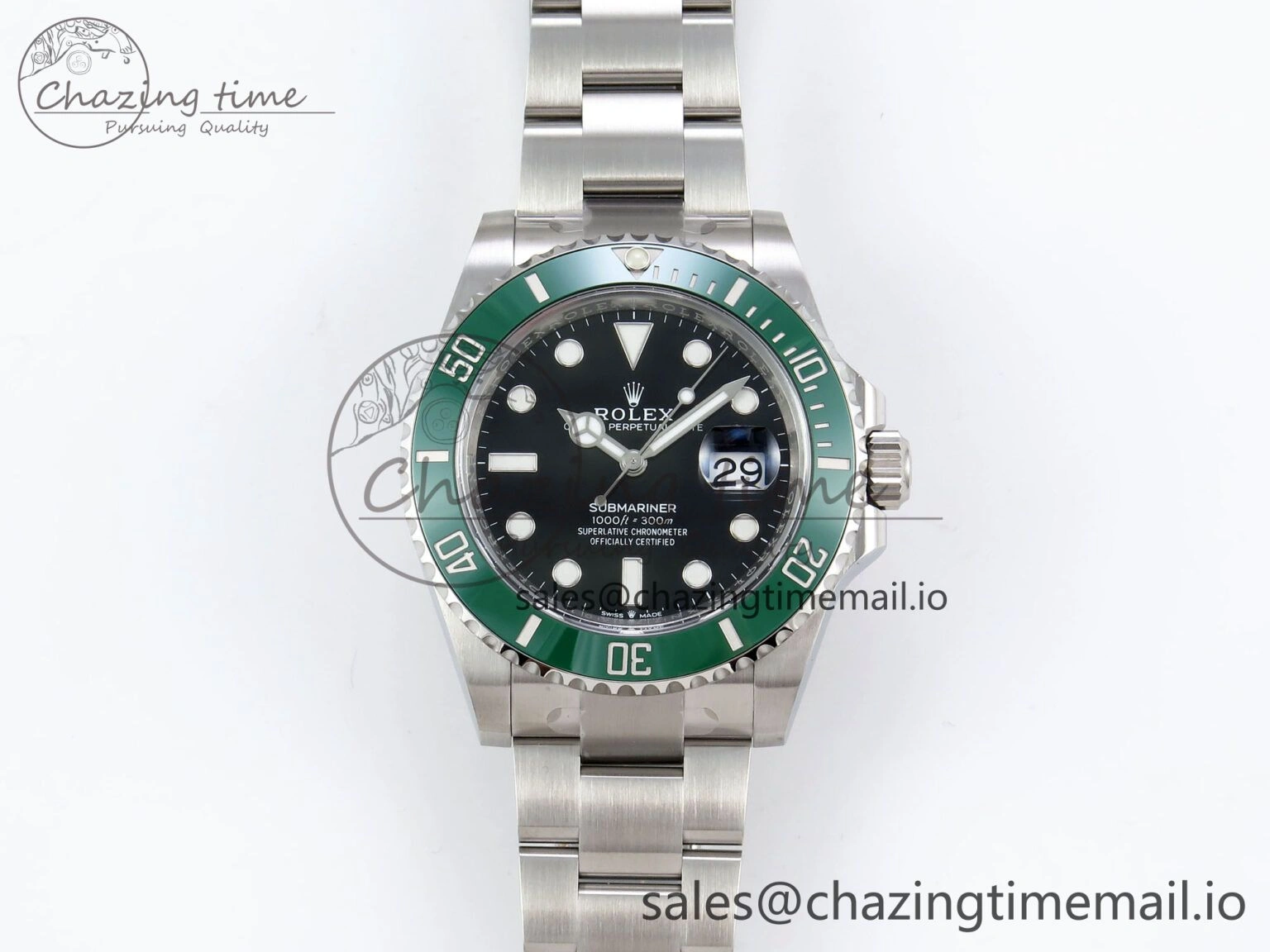 SmartChoice Submariner 41mm 126610 LV Kermit 904L Steel Clean 1:1 Best Edition VR 1555