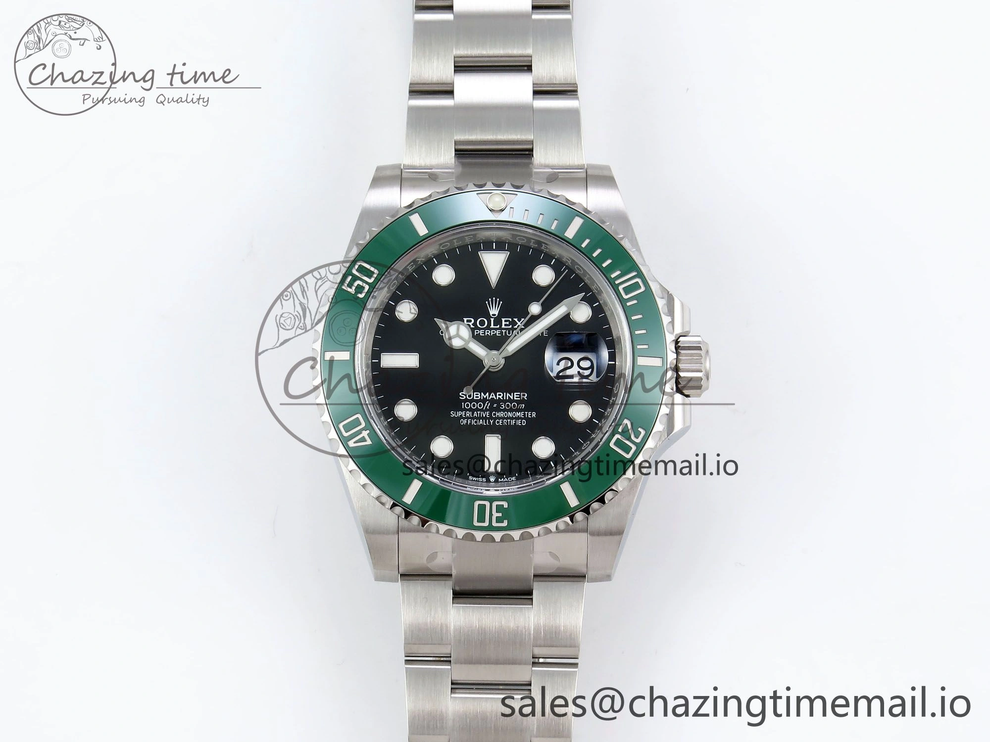SmartChoice Submariner 41mm 126610 LV Kermit 904L Steel Clean 1:1 Best Edition VR 1555