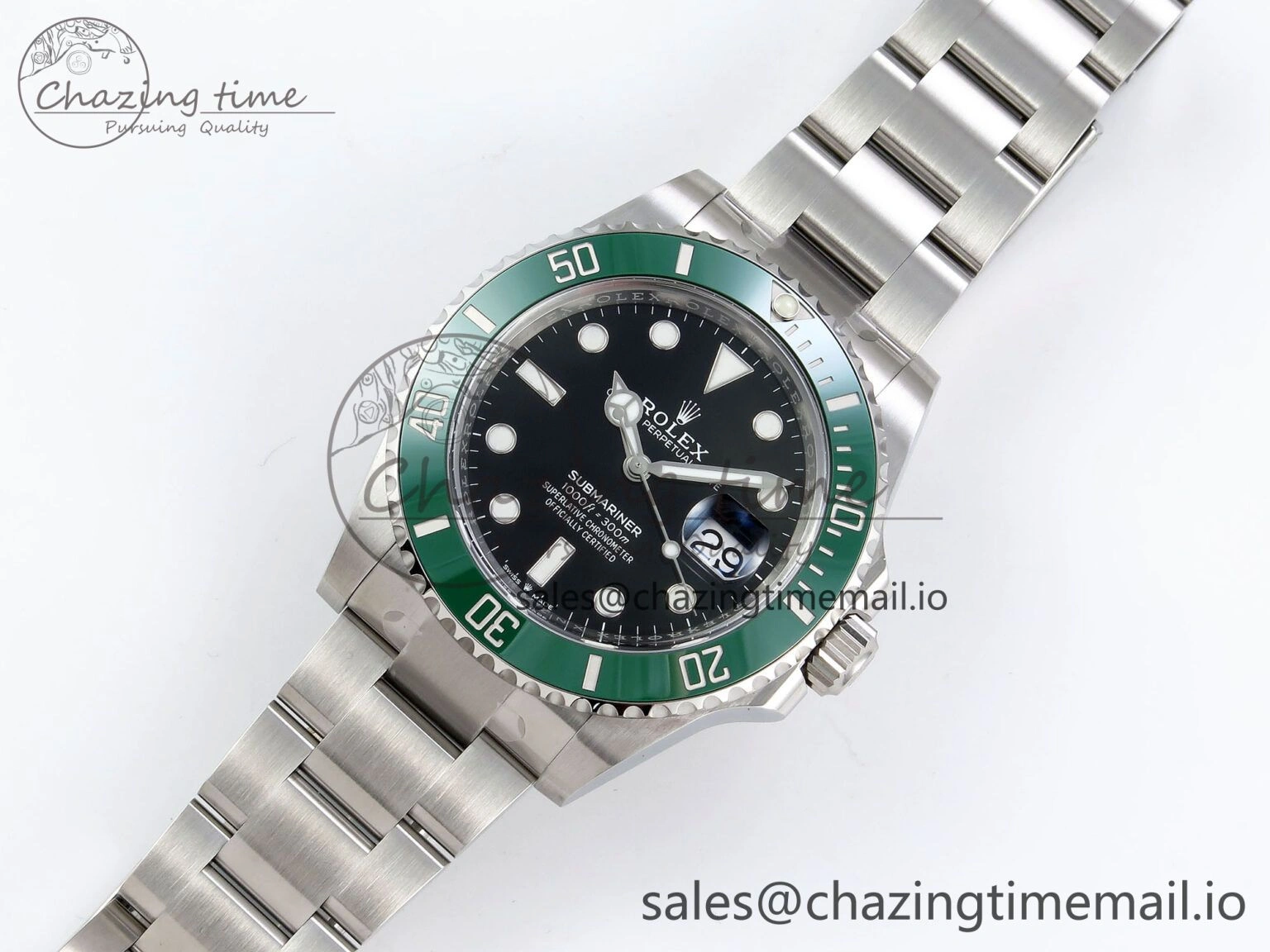 SmartChoice Submariner 41mm 126610 LV Kermit 904L Steel Clean 1:1 Best Edition VR 1555
