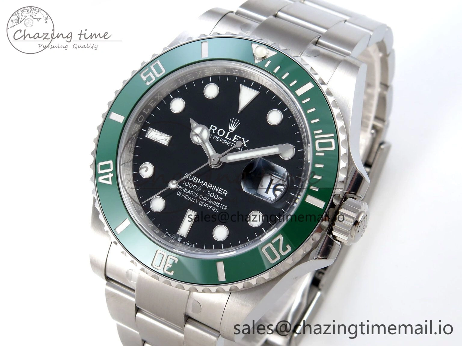 Effortless Submariner 41mm 126610 LV Kermit 904L Steel QF+ 1:1 Best Edition VR 943