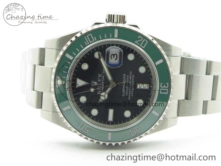 Submariner 41mm 126610 LV Kermit 904L Steel ROF 1:1 Best Edition Black Dial on SS Bracelet A SmoothTexture 2800