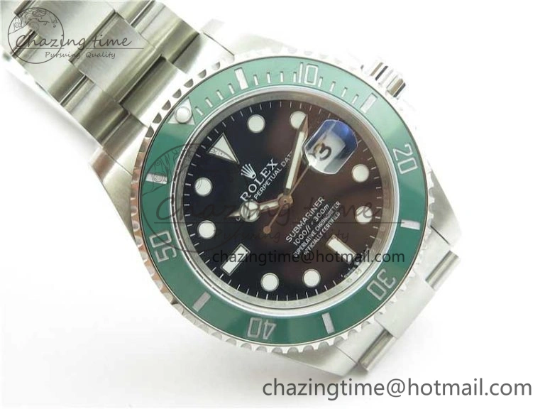 Submariner 41mm 126610 LV Kermit 904L Steel ROF 1:1 Best Edition Black Dial on SS Bracelet A SmoothTexture 2800