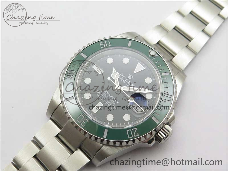 Submariner 41mm 126610 LV Kermit 904L Steel ROF 1:1 Best Edition Black Dial on SS Bracelet A SmoothTexture 2800