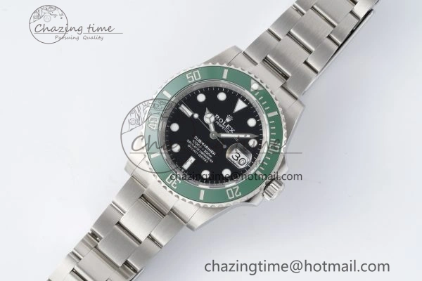 OnTrend Submariner 41mm 126610 LV Kermit 904L Steel ZF 1:1 Best Edition VR 2201