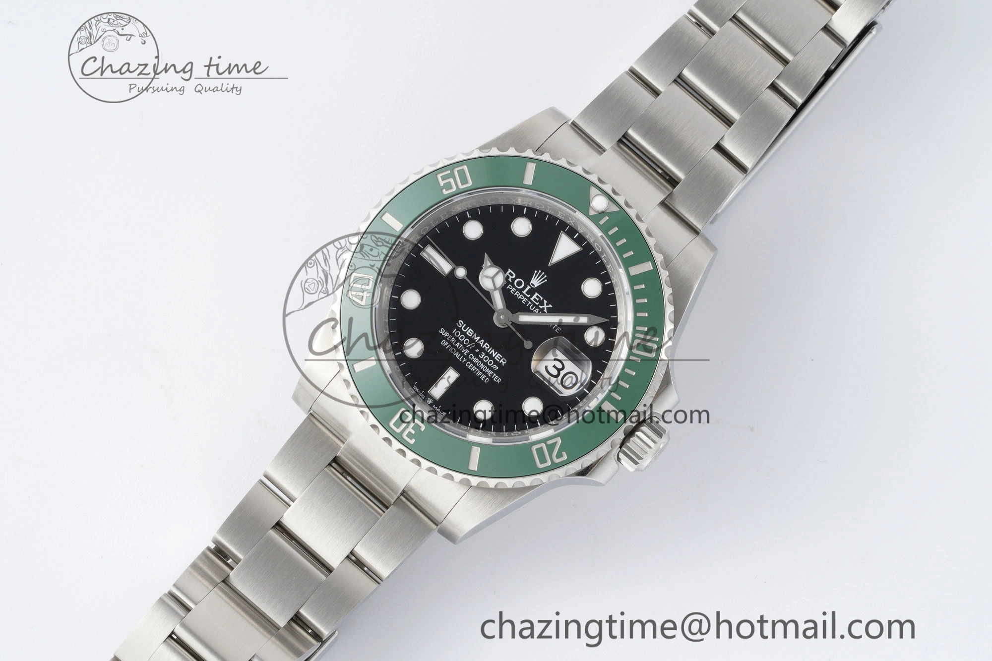 OnTrend Submariner 41mm 126610 LV Kermit 904L Steel ZF 1:1 Best Edition VR 2201