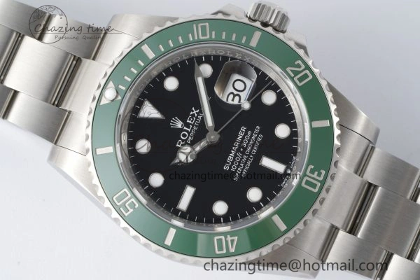 OnTrend Submariner 41mm 126610 LV Kermit 904L Steel ZF 1:1 Best Edition VR 2201