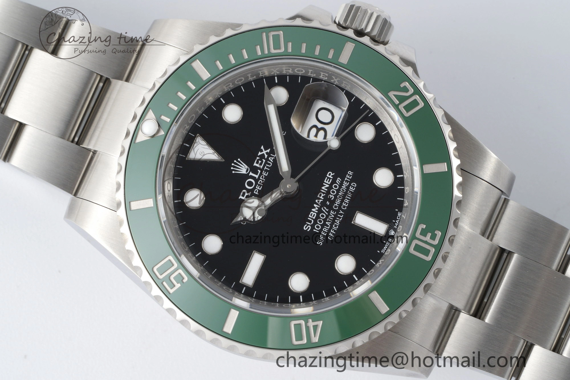 OnTrend Submariner 41mm 126610 LV Kermit 904L Steel ZF 1:1 Best Edition VR 2201