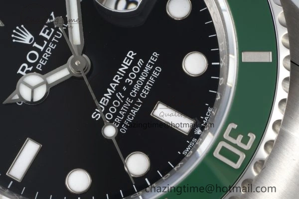 OnTrend Submariner 41mm 126610 LV Kermit 904L Steel ZF 1:1 Best Edition VR 2201
