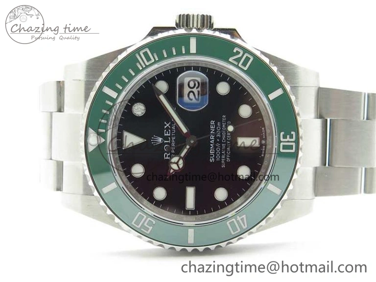 Submariner 41mm 126610 LV Kermit EWF Black Dial on SS Bracelet A Comfortable 2765