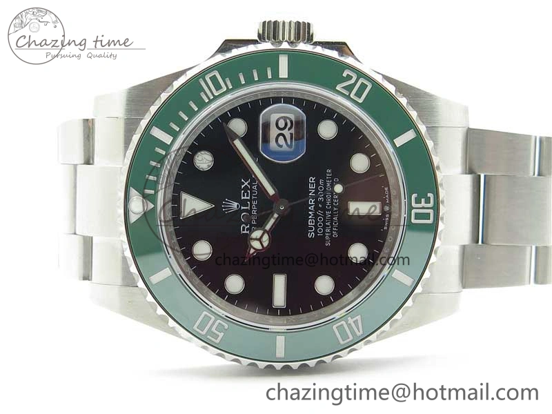Submariner 41mm 126610 LV Kermit EWF Black Dial on SS Bracelet A Comfortable 2765